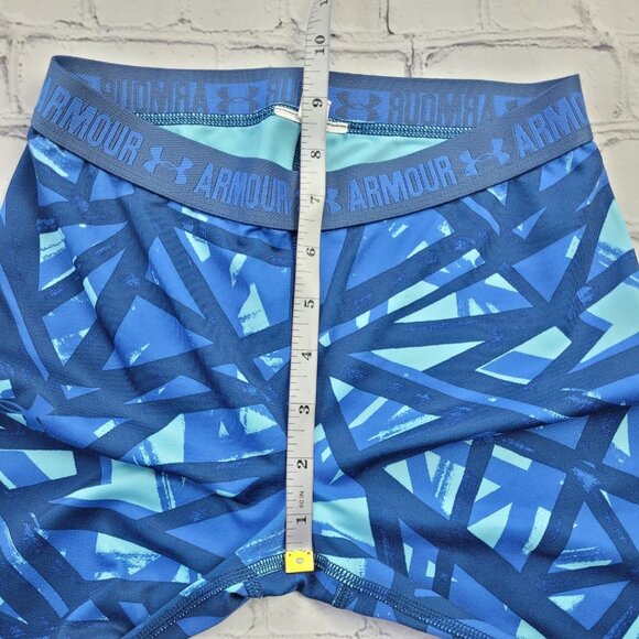 Under Armour woman’s blue printed workout leggings size S - Picture 3 of 10